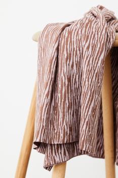 mind the Maker - Organic Bark Jacquard - Dusty Brown-Lilac